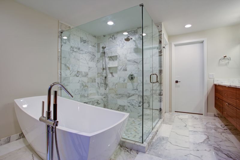 Contemporary Walk-In Shower